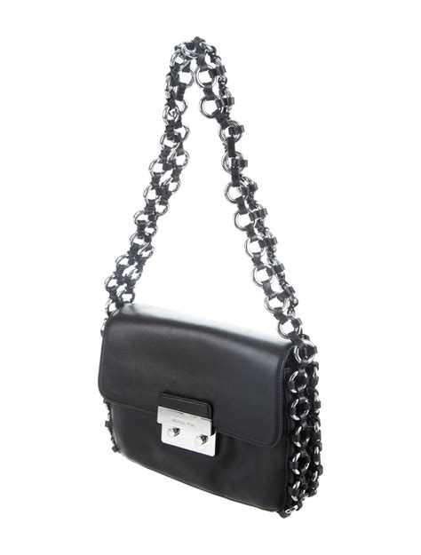 michael kors piper large flap shoulder bag